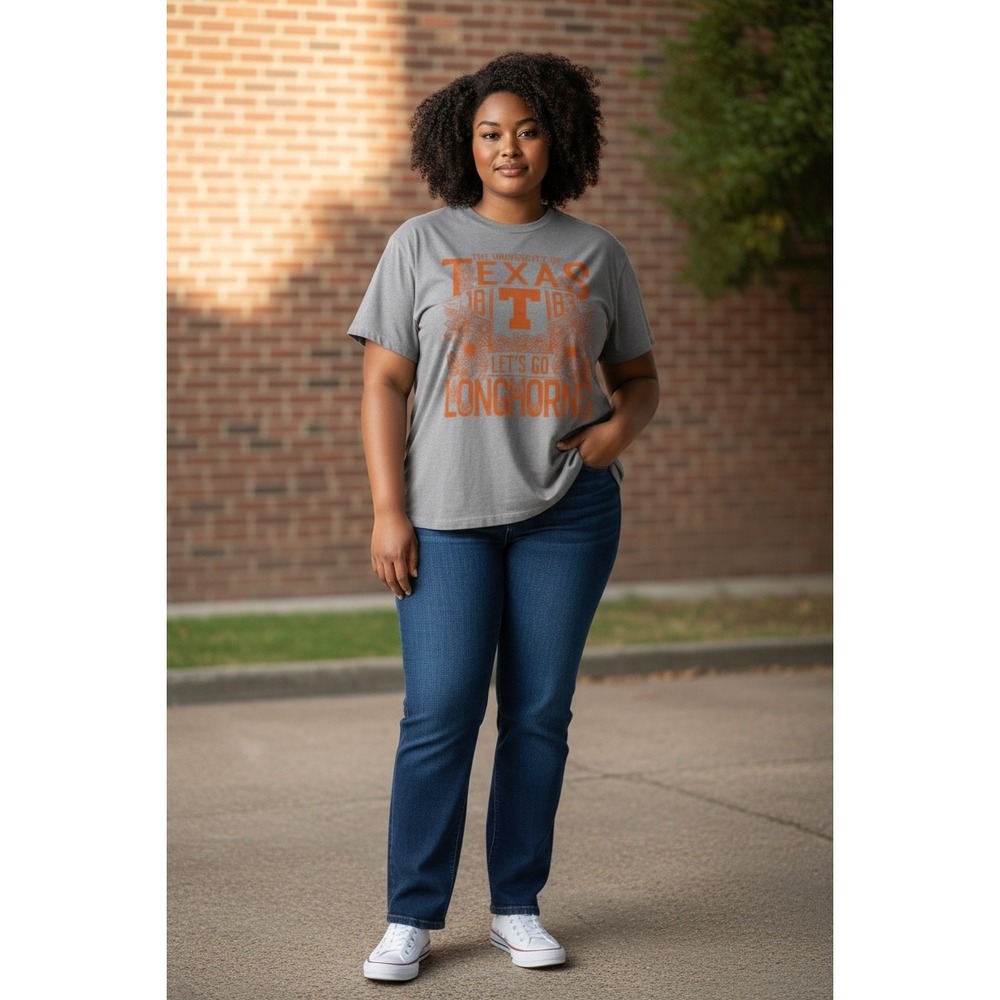 1118 Press box University of Texas Longhorns Jasmine Mini Gray Orange Medium